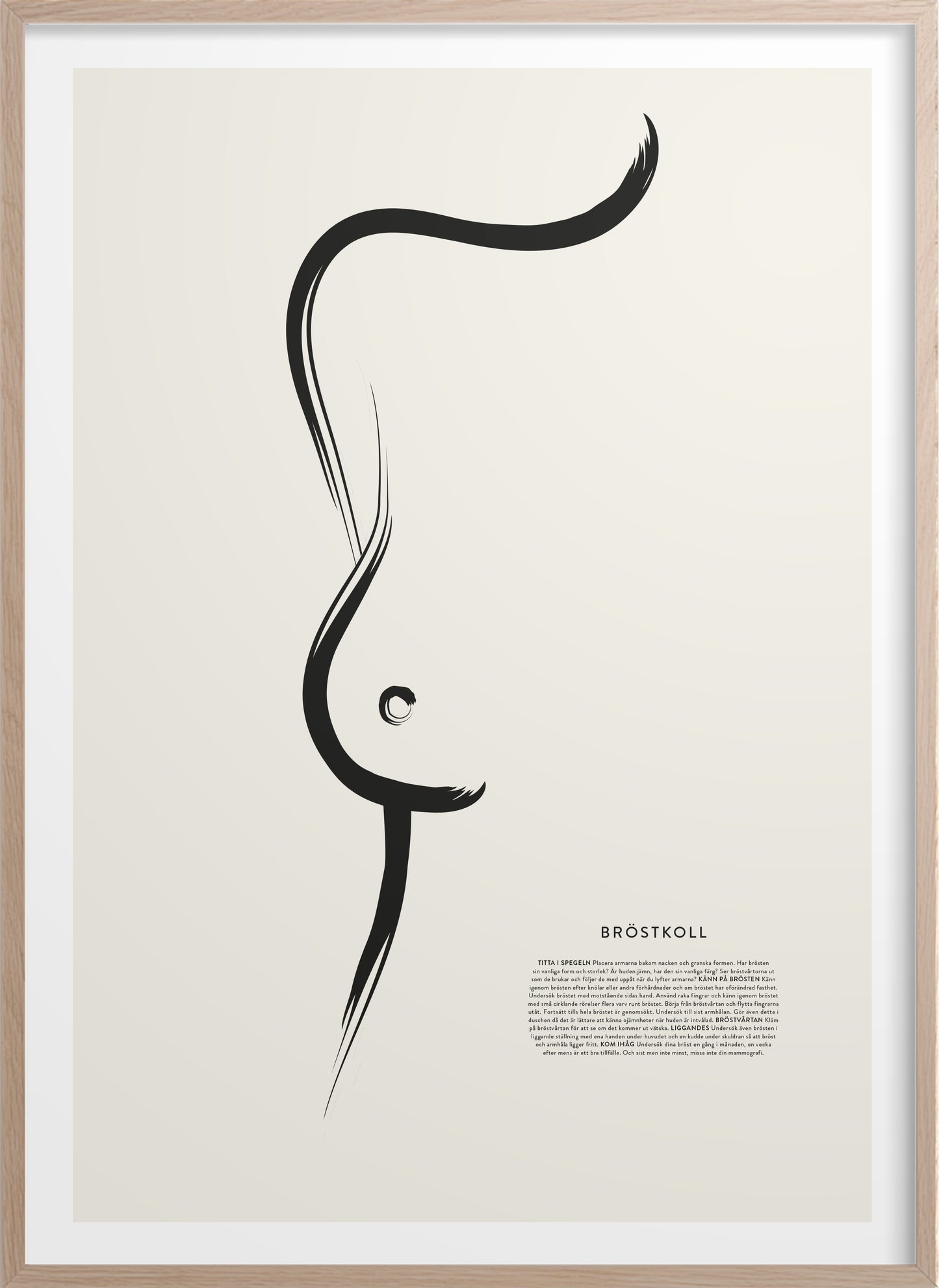 Poster "Bröstkoll" 50 x 70 cm